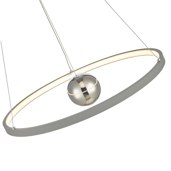 Radius - Matt Grey LED Feature Ceiling Light - Medium