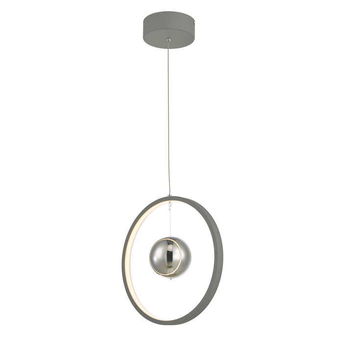 Radius - Matt Grey LED Feature Ceiling Light - Small