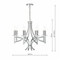 Lyon - Large Classic Chrome & Crystal Chandelier