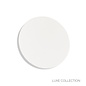 Noe - Minimalist White Plaster Disc Wall Light - Small