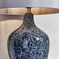 Speckle - Painted Black/Grey Glass Table Lamp with Mink Faux Silk Shade