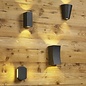 Jax - Modern Up and Down Outdoor LED Wall Light - Dark Grey