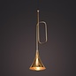 Swing - Musical Trombone Feature Pendant - Polished Gold Plating