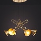 Swing - Large Musical Trombone 6 Light Feature Pendant - Polished Gold Plating