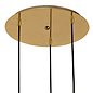 Swing - Musical Trombone 3 Light Cluster Pendant - Polished Gold Plating