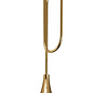 Swing - Musical Trombone 3 Light Cluster Pendant - Polished Gold Plating