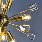 Mera - Satin Brass Modern Crystal Sputnik Feature Light