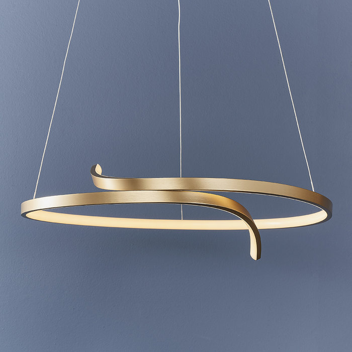 Raphael - Gold Band Minimalist Statement LED Light