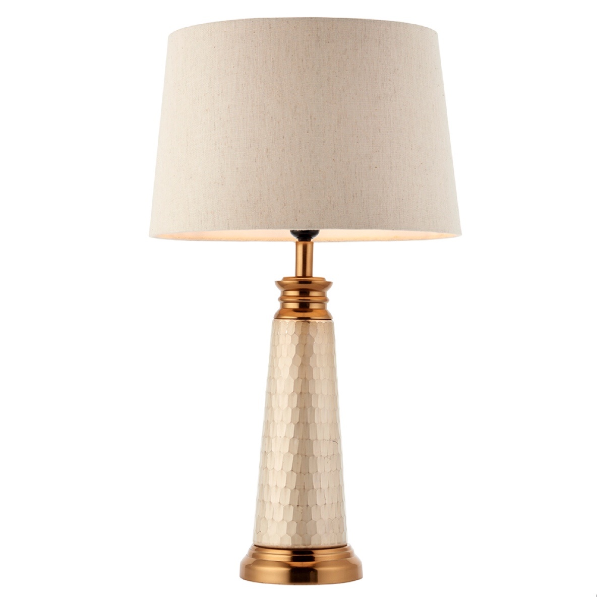 Pearl Effect Glass Table Lamp Lightbox, Vintage White Table Lamps