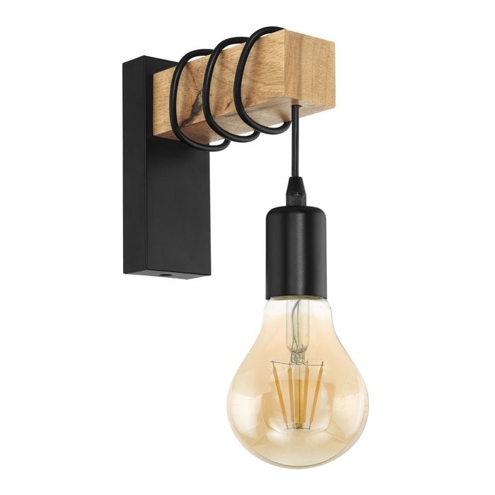 Boulton - Wooden Industrial Wall Light