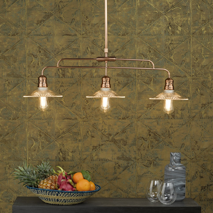 Farmhouse Bar Kitchen Dining Pendant - Brushed Copper