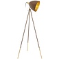 Cheshire - Gold & Rust Tripod Floor Lamp