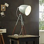 Cheshire - Pine Green & Brass Tripod Floor Lamp