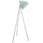 Cheshire - Pine Green & Brass Tripod Floor Lamp