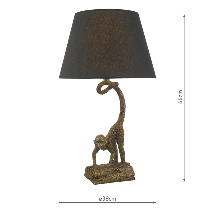 Wayne - Bronze Monkey Table Lamp