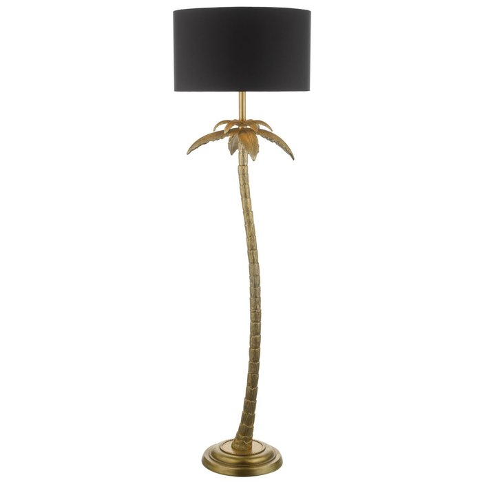 Palm - Antique Gold Palm Tree Floor Lamp