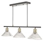 Bide - Industrial Bar Pendant Light - Prismatic Glass