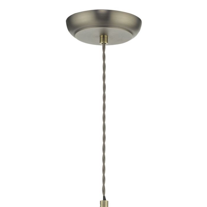 Grosvenor - Antiqued Vintage Domed Pendant