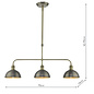 Grosvenor - Vintage Domed Kitchen/Dining Bar Pendant