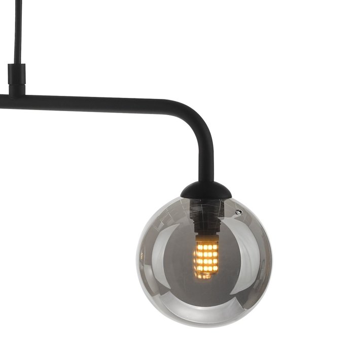 Faye - Modern 3 Light Smoked Bar Pendant