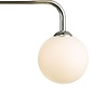 Faye - Mid Century 3 Light Chrome & Opal Bar Pendant