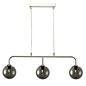 Faye - Modern 3 Light Chrome & Smoked Bar Pendant