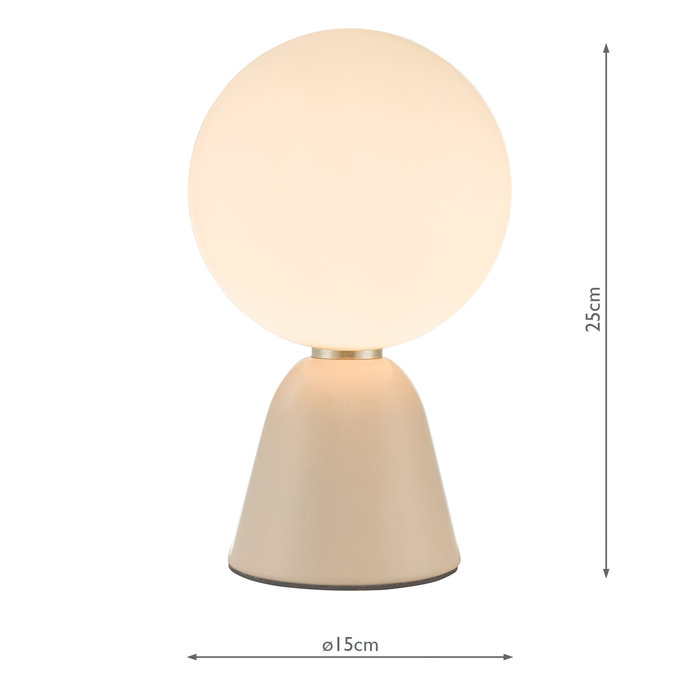 Pastel  - Retro Mid Century Pale Pink Table Lamp