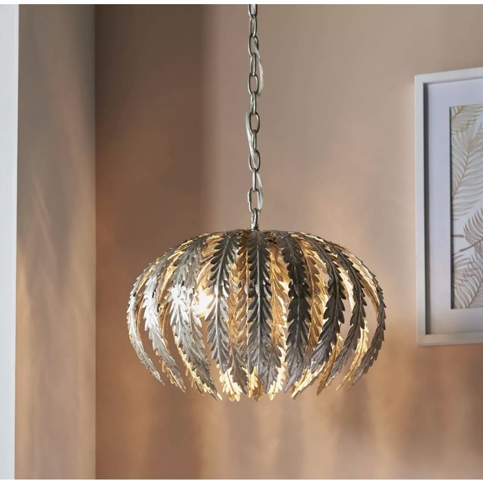 Flora - Silver Leaf Ceiling Light