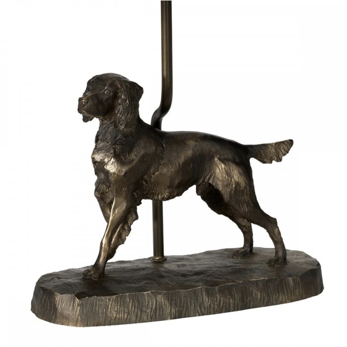 Oscar - Bronze Patina Dog Statuette Table Lamp