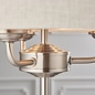 Townhouse - Chandelier Table Lamp - Natural Linen & Brushed Chrome