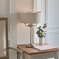 Townhouse - Chandelier Table Lamp - Natural Linen & Brushed Chrome