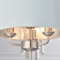 Townhouse - Chandelier Table Lamp - Duck Egg Linen & Brushed Chrome