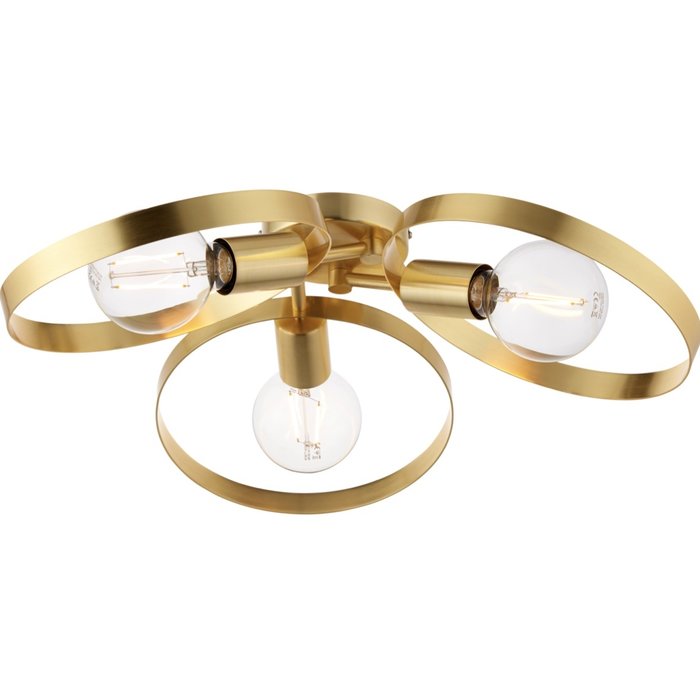 Hoop - Brushed Brass Low Ceiling Feature Light