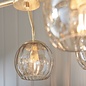 Ripple - Amber Glass Modern Classic 5 Light Ceiling Light