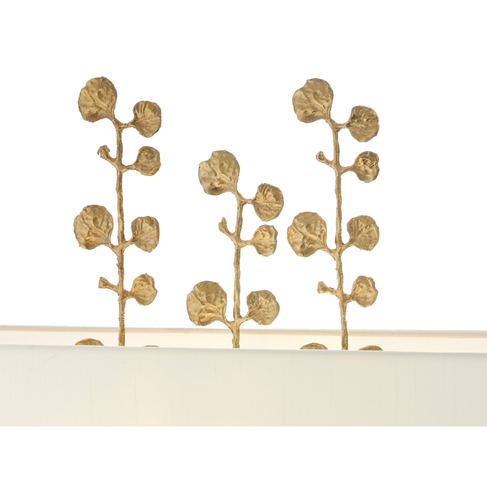 Eucalyptus - Large Solid Brass Leaf Table Lamp