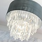 Hailey - Modern Art Deco Tiered Crystal Drum Statement Light