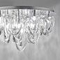 Rosanne - Crystal Curves Flush Ceiling Light - Large