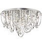 Rosanne - Crystal Curves Flush Ceiling Light - Large