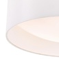 Nusa  - Flush Ivory Faux Silk Drum Ceiling Light