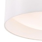 Nusa  - Flush Ivory Faux Silk Drum Ceiling Light  - Large