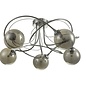 Ottawa -  5 Light Semi Flush Smoked Glass Fitting - Polished Chrome