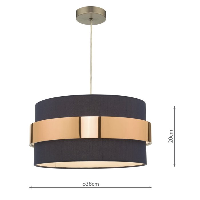 Sash - Modern Navy & Copper Easy Fit Shade