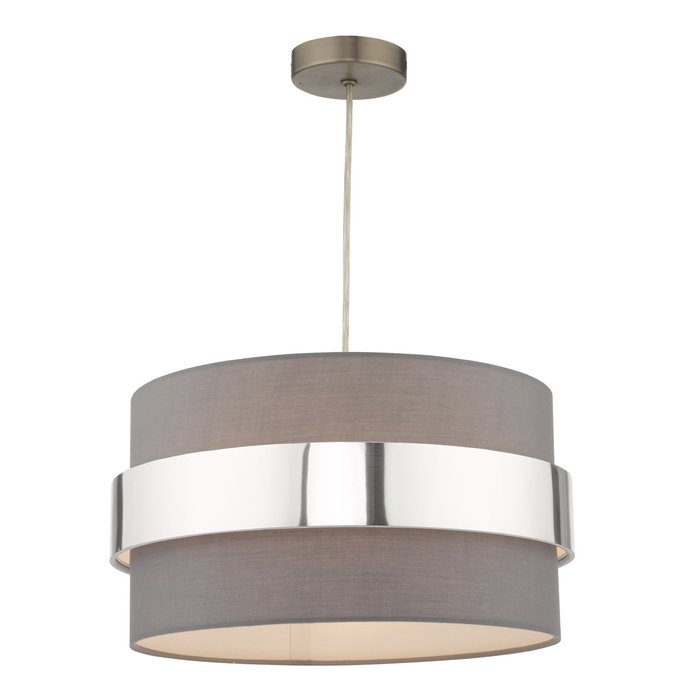 Sash - Modern Grey & Chrome Easy Fit Shade