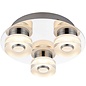 Olympia - 3 Light Modern Colour Changing  LED Bathroom Flush Ceiling Light