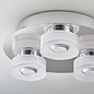 Olympia - 3 Light Modern Colour Changing  LED Bathroom Flush Ceiling Light