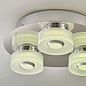 Olympia - 3 Light Modern Colour Changing  LED Bathroom Flush Ceiling Light