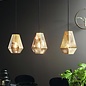 Sketch - Pierced Brass Designer Bar 3 Light Pendant