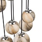 Marble  - Art Glass Cluster Cascading Pendant Light