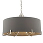 Verra - Modern Grey Drum Chandelier