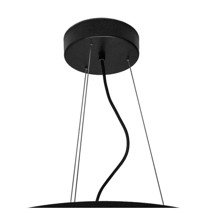 Meteorite  - Black Drum & Organic Glass Feature Ceiling Light